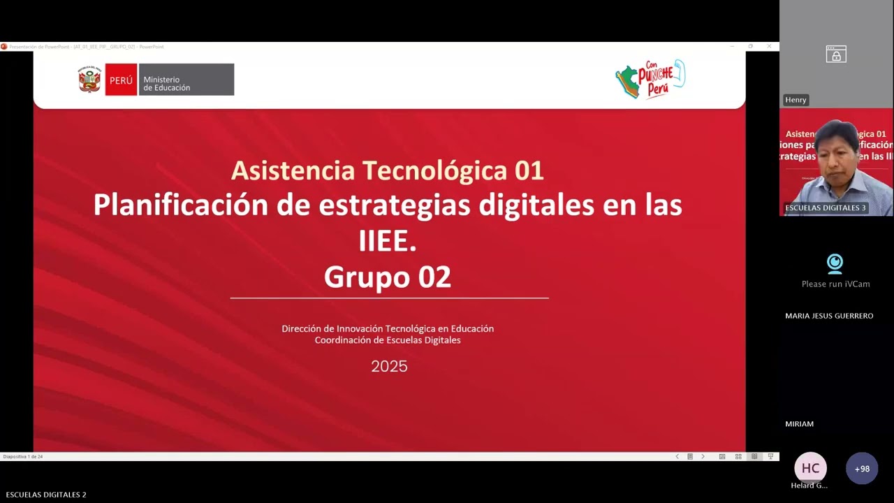 💡 Asistencia Tecnológica en Educación: Estrategias Digitales en las IIEE | PIP - Grupo 02