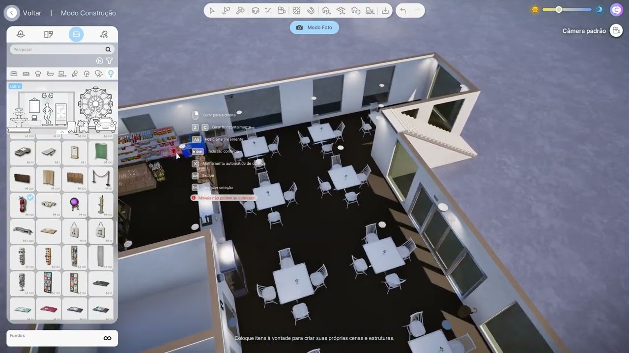 construindo a casa da família flores no andar de cima e no andar de baixo restaurante EP 1 INZOI