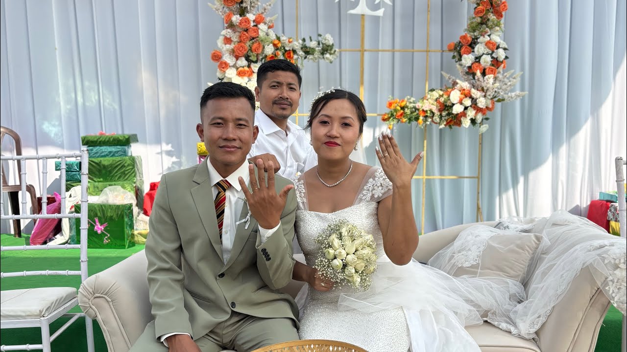 Lolit weds Mandi / Hrangkhawl Traditional fusion Christian wedding 💍
