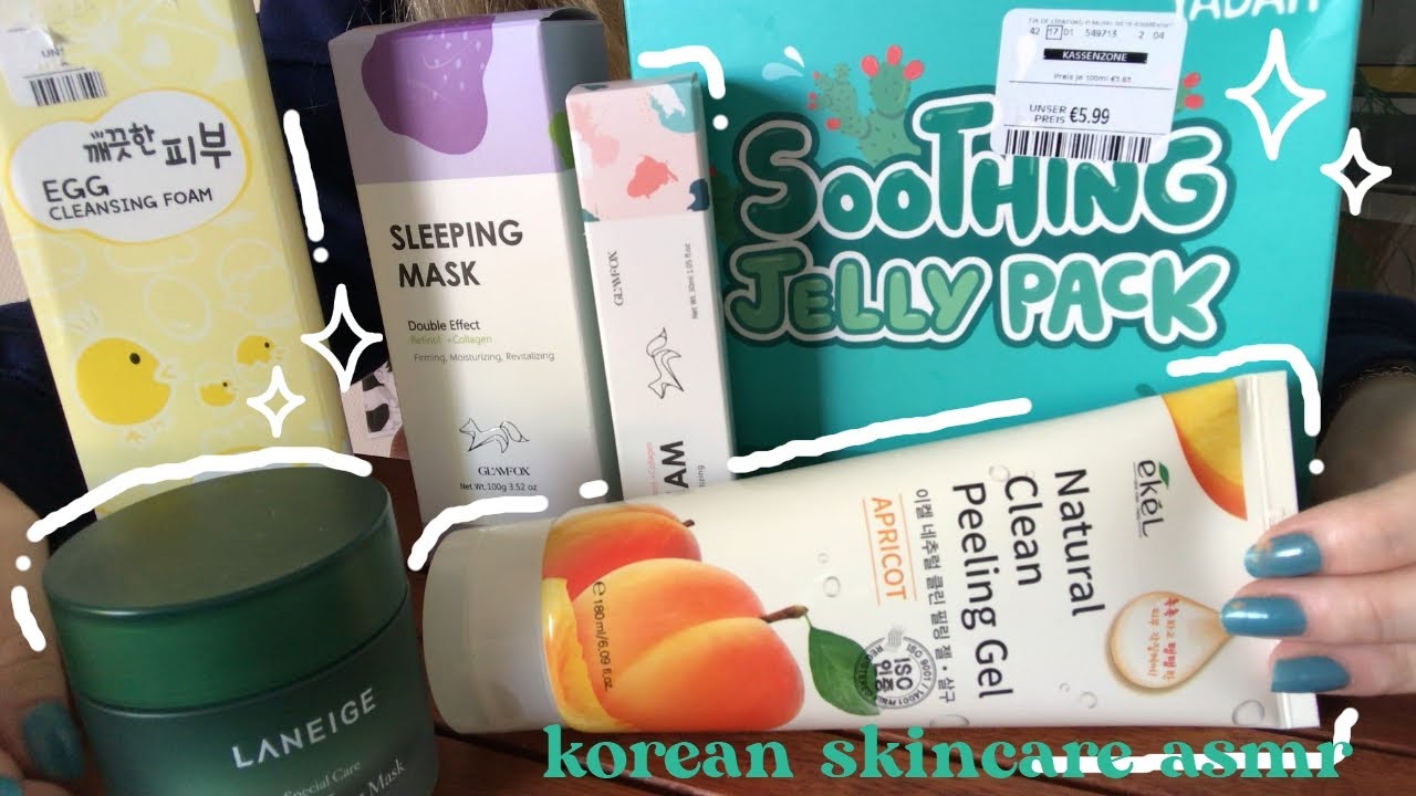 Korean Skincare ASMR [no talking, tapping, scratching] ✨