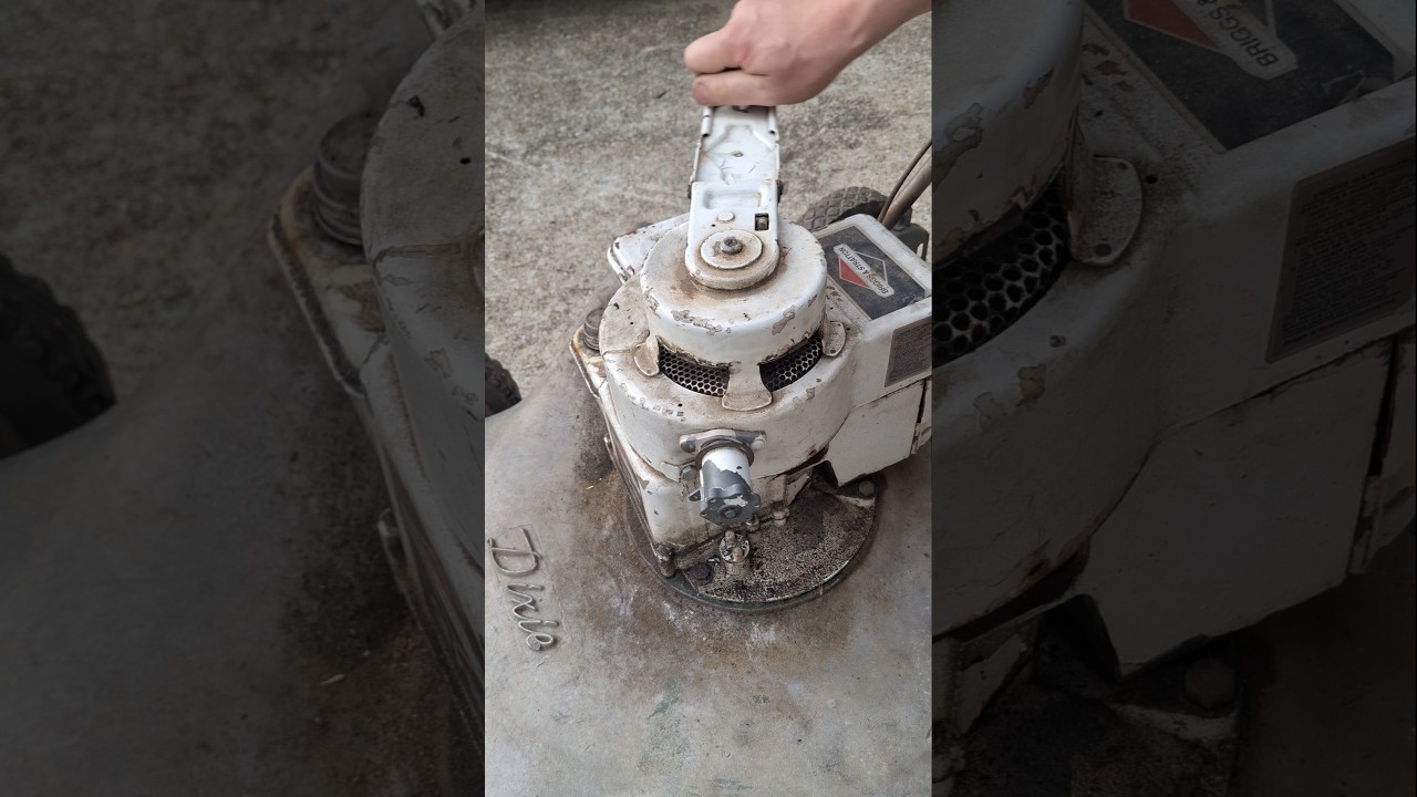 1964 Briggs and Stratton windup starter #smallengine #diy #youtubepartner