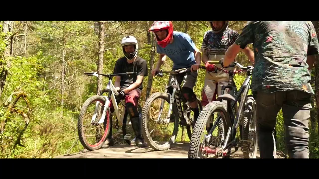 The crew in Evo Bike Park