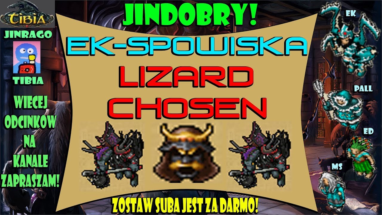 Tibia - Lizard Chosen exp 1,2kk/h+ 160 EK-spowiska