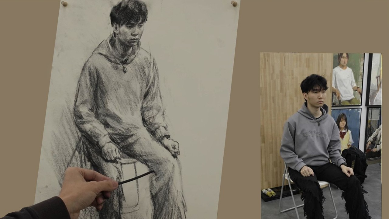 Figure drawing demonstration