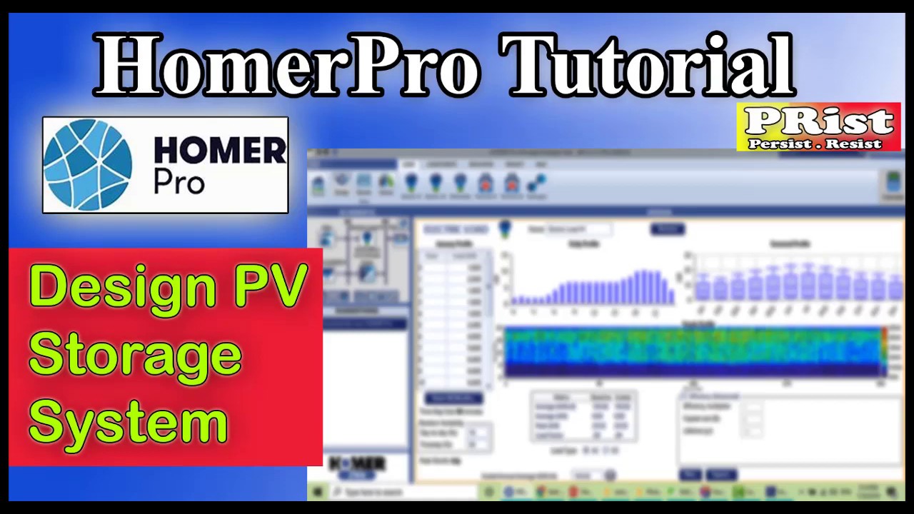 HOMER PRO Tutorial - PV Storage System Modelling Example