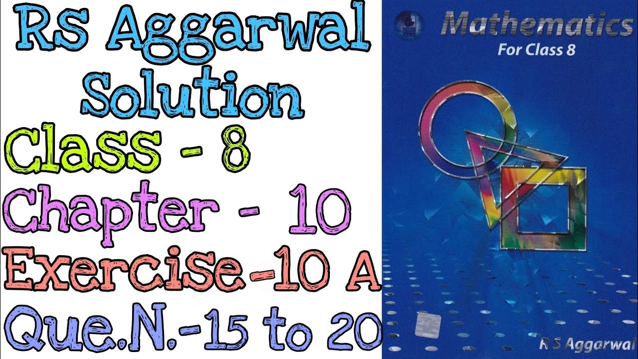 Profit and Loss | Class 8 Exercise 10A Question 15 to 20 | Rs Aggarwal | Md Sir
