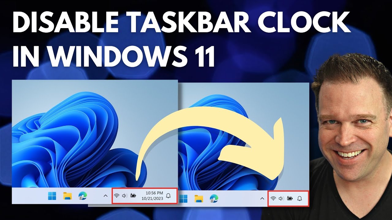 How to hide the clock in the Windows 11 taskbar (or unhide it)