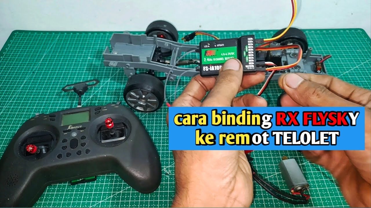 Tutorial cara binding resifer FLYSKY ke remot jumper T lite