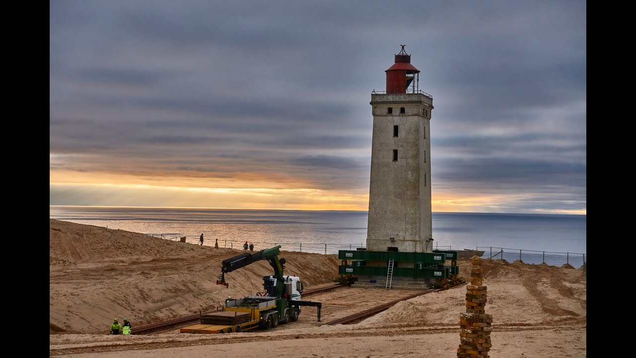 Rubjerg Knude wird versetzt - Zeitraffer