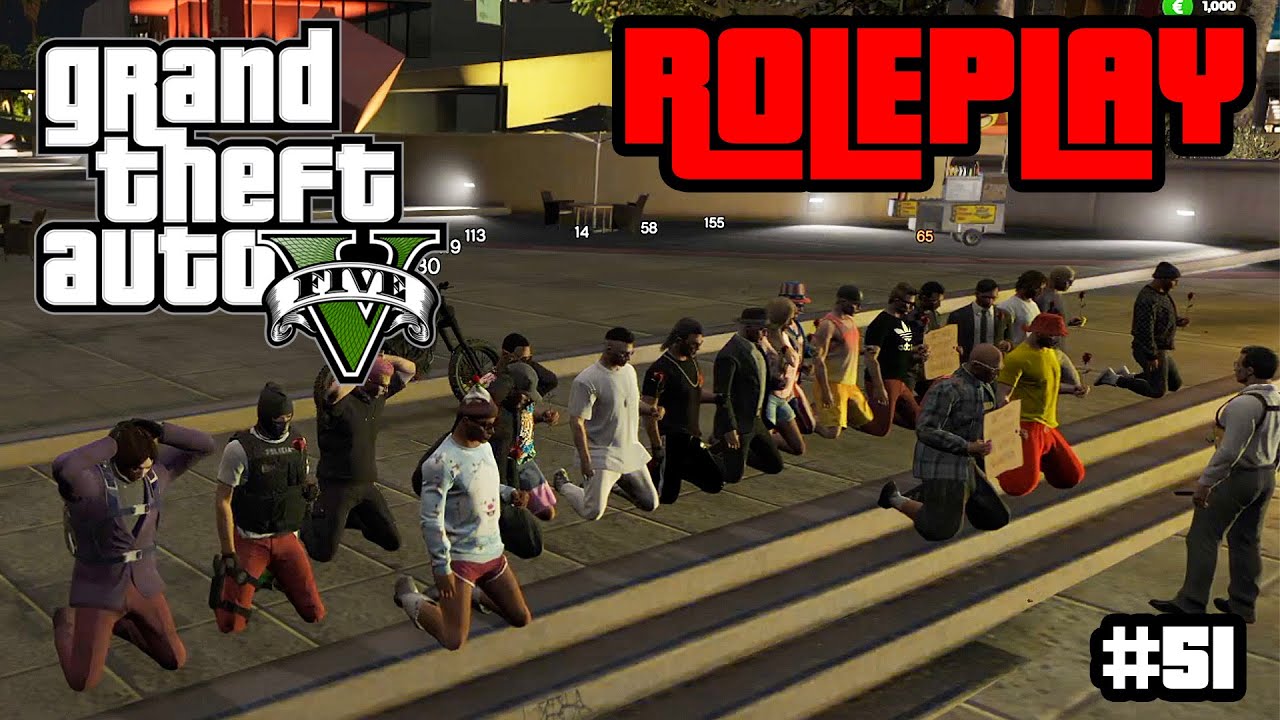 FRED Y DAN en MANIFESTACION de la CIUDAD GTA V Roleplay #51
