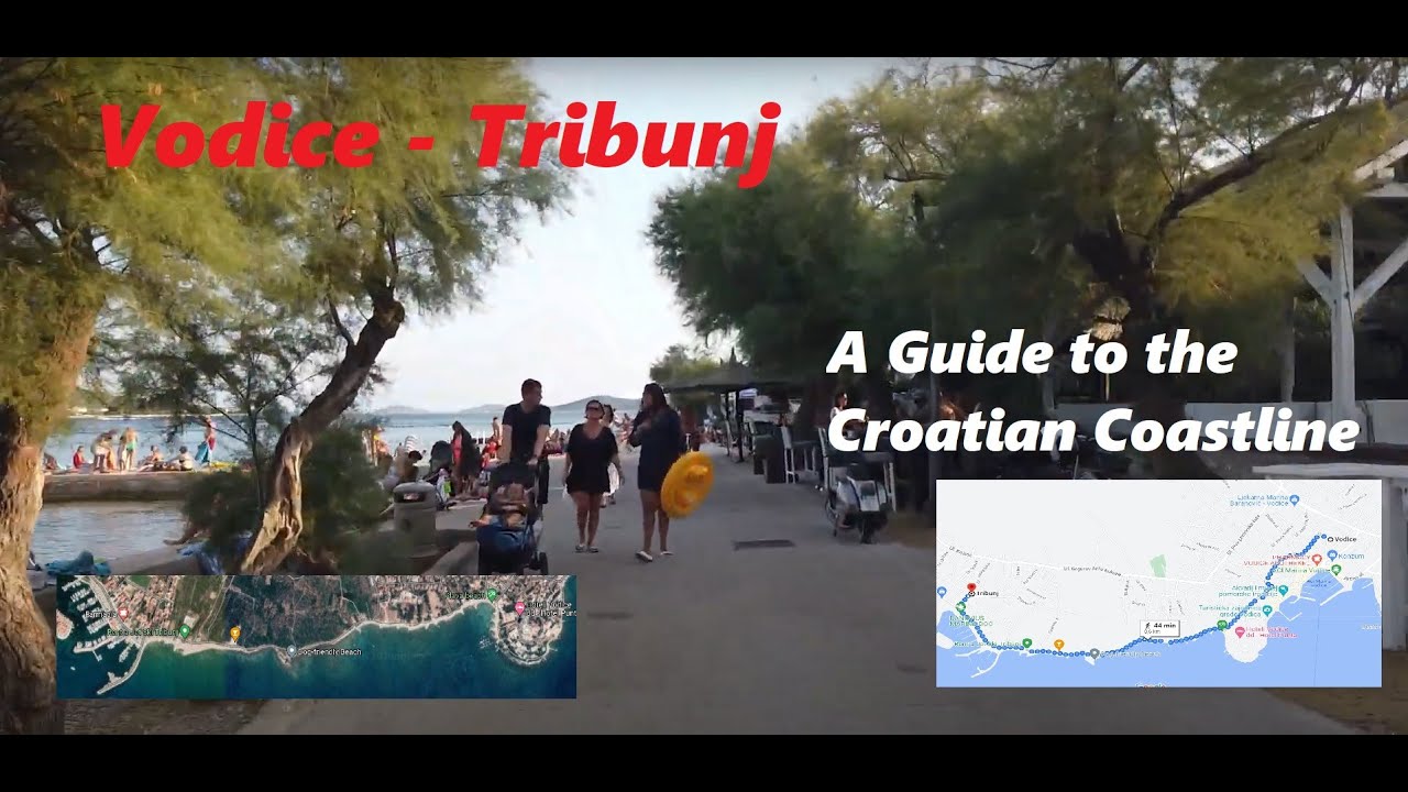 ❤️🏎️🚗 ❤️🏎️🚗 Drive along the beach from Vodice to Tribunj - Hyperlapse #summer