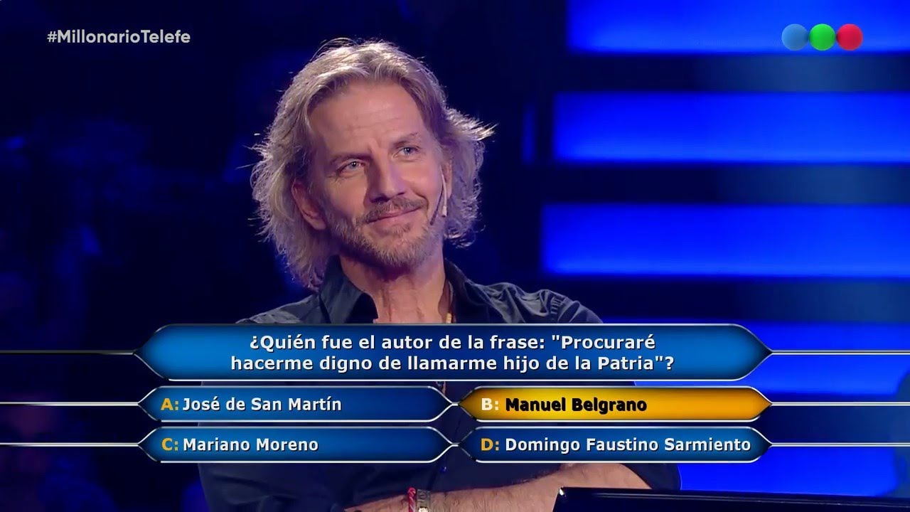 Facundo Arana en Quién quiere ser millonario