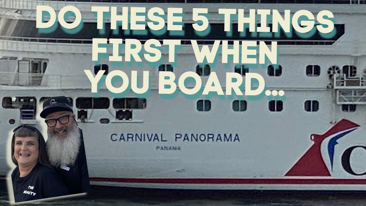 Do These 5 Things After You Board Carnival Panorama! OR ELSE!