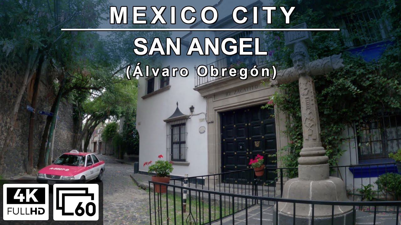 San Ángel, Alcaldía Álvaro Obregón 🇲🇽 Ciudad de México [Recorrido en 4K]