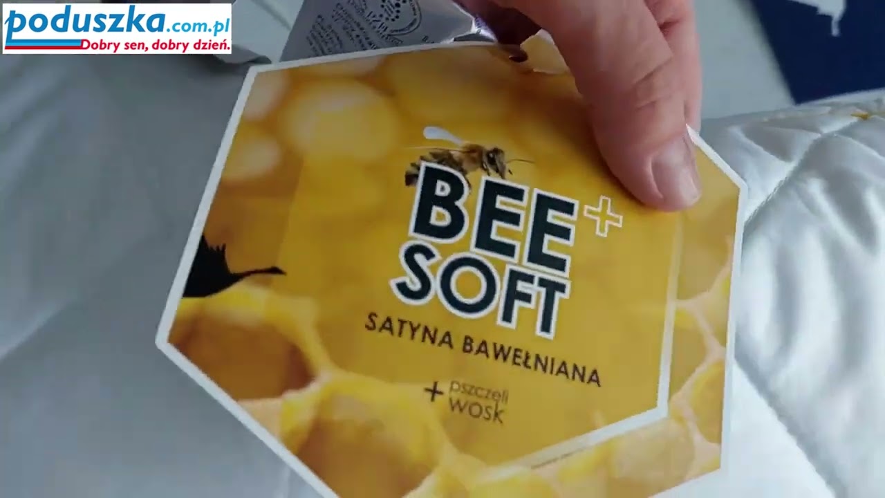 Poduszka BEE Soft satyna. Poduszka BEESOFT. Poduszka z wosku pszczelego Poduszka z woskiem pszczelim
