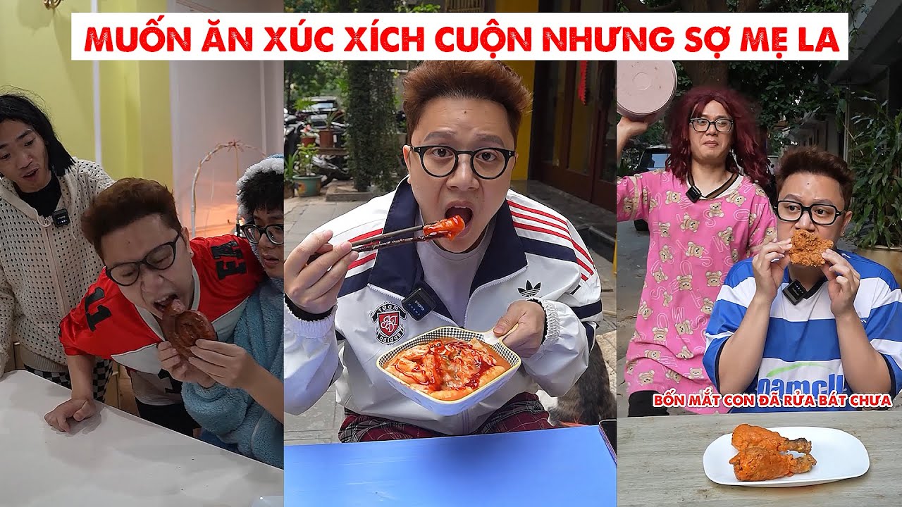 Muốn Ăn Xúc Xích Cuộn - Tokbokki Nhưng Sợ Mẹ Mắng
