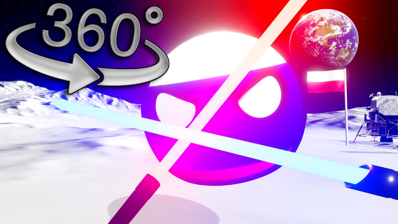 POV: Poland FINALLY Can into Space! Countryballs (360 VR)