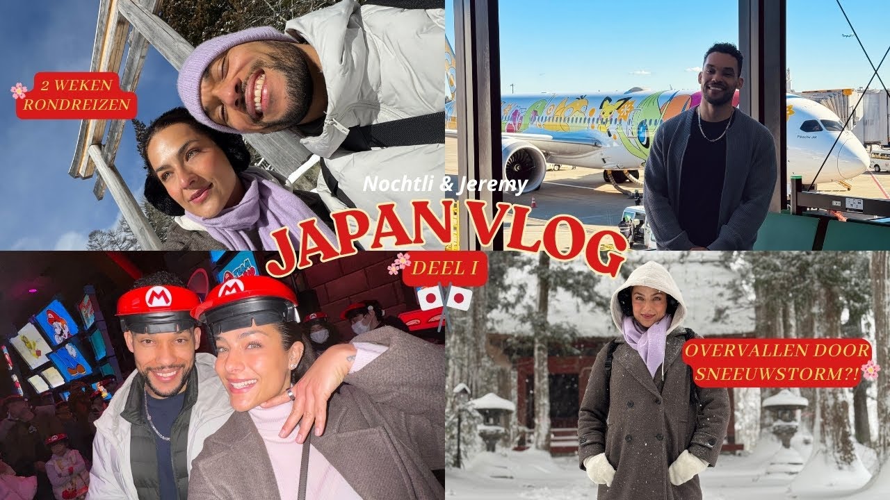 OVERVALLEN DOOR EEN SNEEUWSTORM!❄️🇯🇵 DEEL 1: ONZE JAPAN REIS; Osaka, glutenvrij eten, Marioworld.