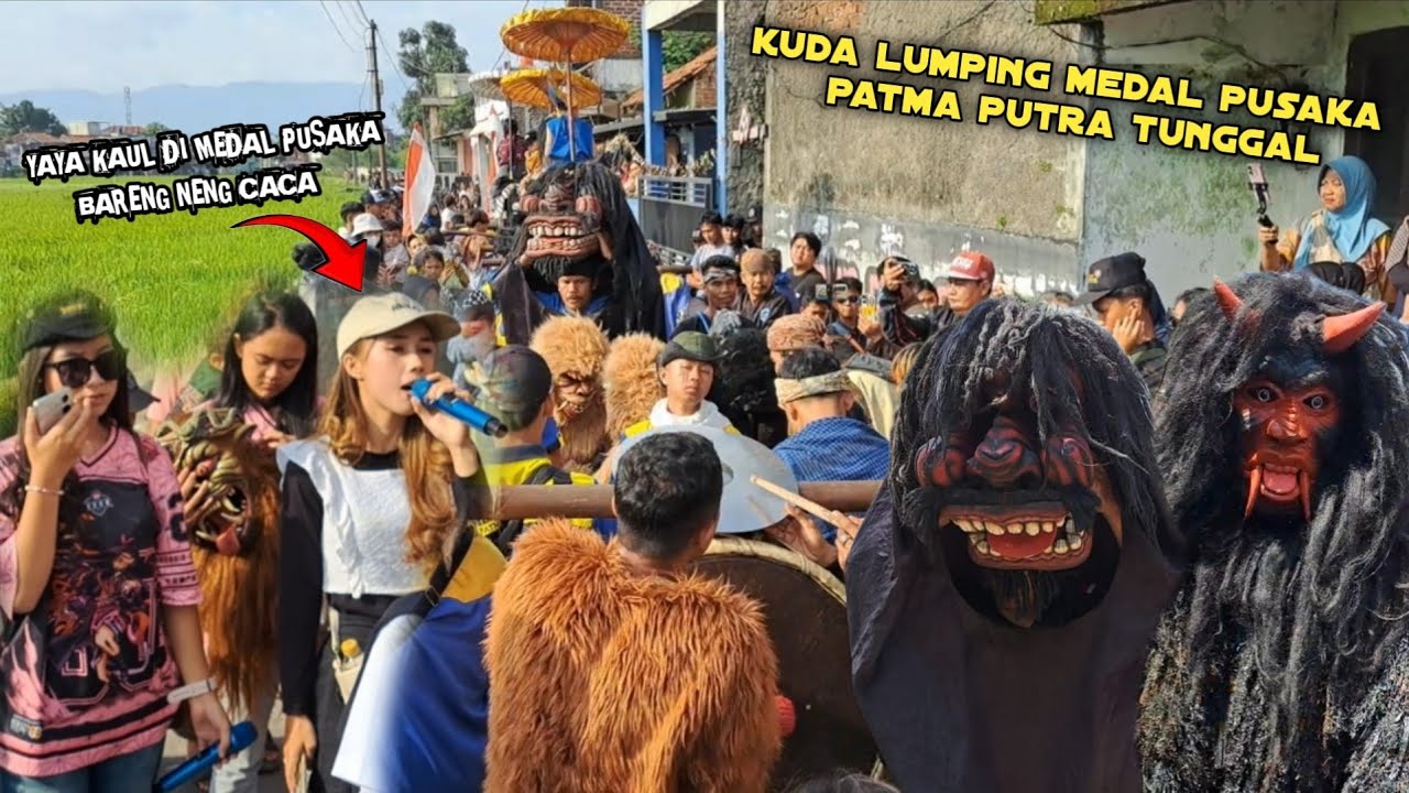 ARAK-ARAKAN SORE DI PINGGIR SAWAH KUDA LUMPING MEDAL PUSAKA PATMA PUTRA TUNGGAL