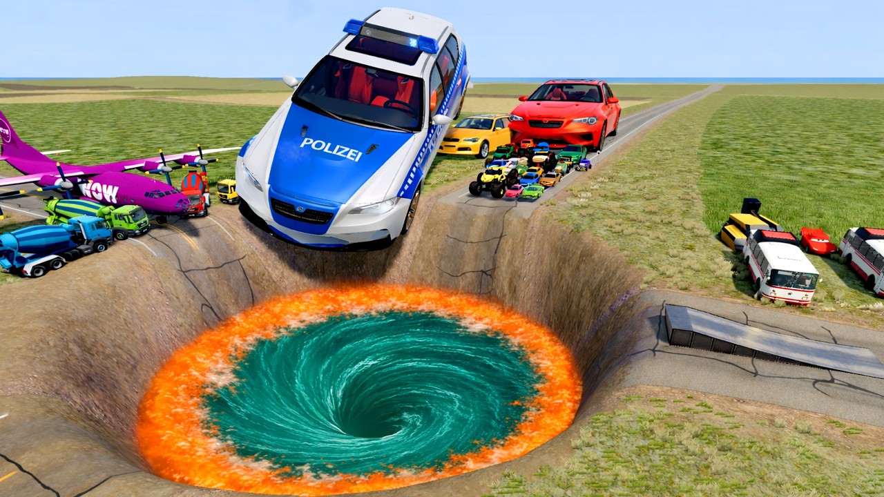 🔔 БОЛЬШИЕ И МАЛЕНЬКИЕ МАШИНЫ × МОНСТР-ТРАКИ против МОНСТР-ЯМЫ #1 🕳️🔥 | BeamNG.drive Crash Challenge