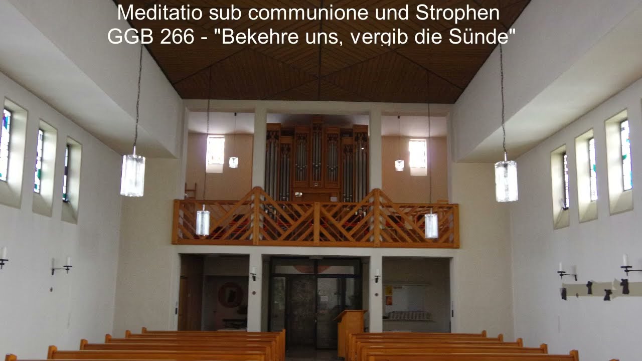 Meditatio sub communione und Strophen GGB 266  