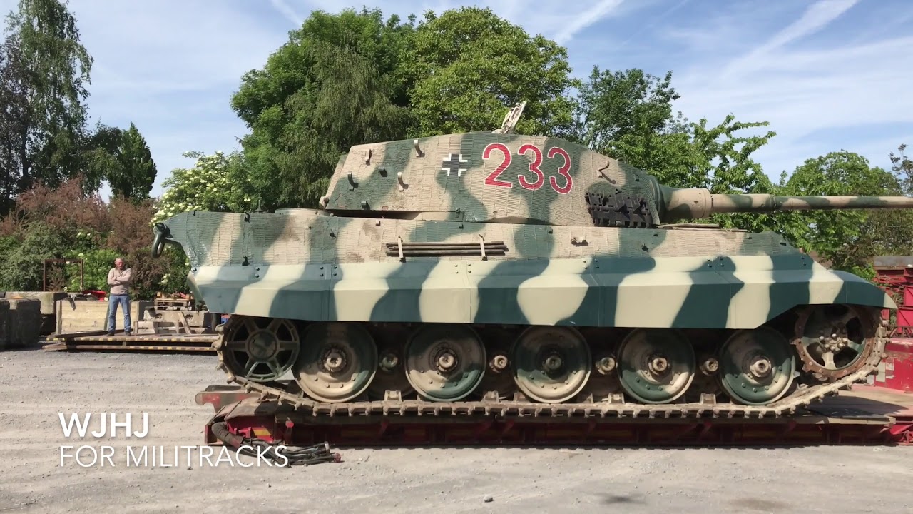 #1 KONIGSTIGER SAUMUR UNLOADING FOR MILITRACKS 2018 EVENT GREAT SOUND