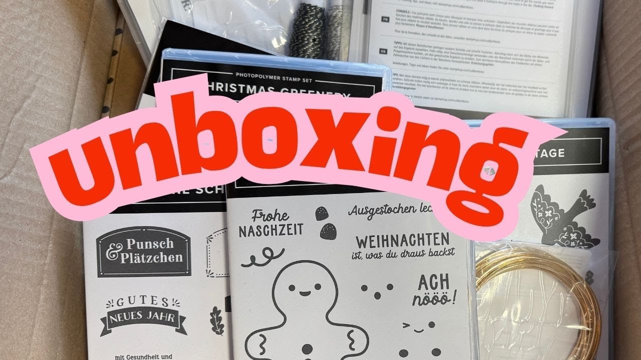 🔴Stampin' Up! Herbst-Winter 2025 unboxing + basteln des Lebkuchenmännchens