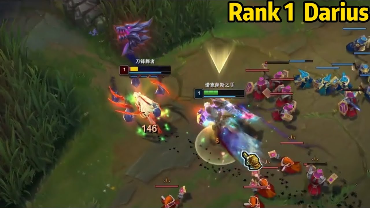 Rank 1 Darius: He is SO AGGRESSIVE at Level 1 !