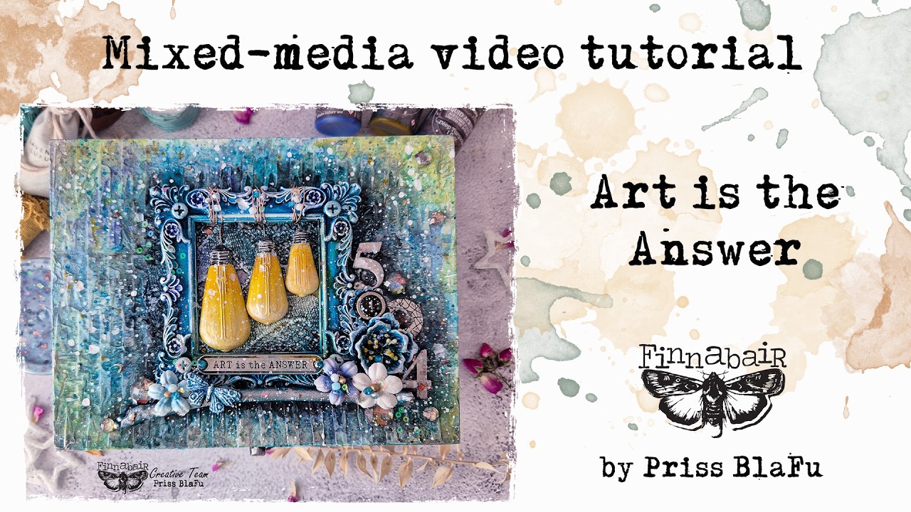Altered Art Box &ldquo;Art Is the Answer&rdquo; by Priss BlaFu (@artful.layers)