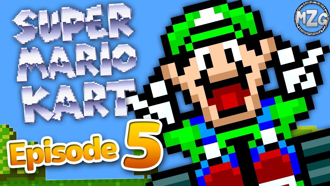 Прохождение игры Super Mario Kart, часть 5 - Луиджи! Кубок цветов 100cc!