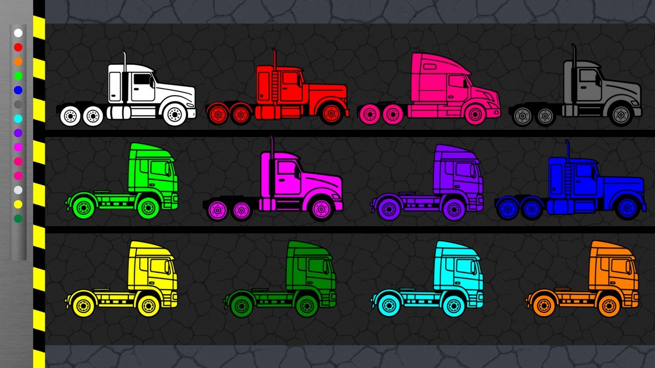 Stickman Car Race - American Truck vs Euro Truck Survival Race in Algodoo