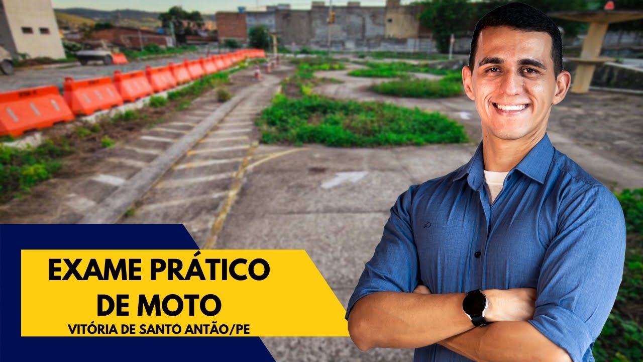 ATUALIZADO Exame Prático Baliza de Moto no Detran de Vitória/PE | PERCURSO COMPLETO + DICAS