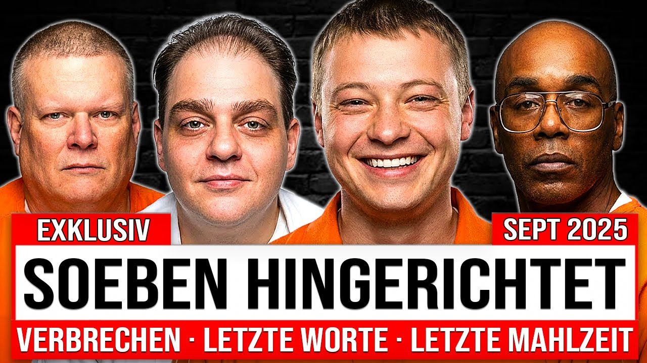 Alle Hinrichtungen in den USA im September 2025 | Verbrechen, Letzte Mahlzeiten & Worte
