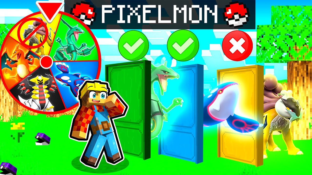 MINECRAFT PIXELMON MA LA RUOTA BANNA IL POKEMON COLORATO
