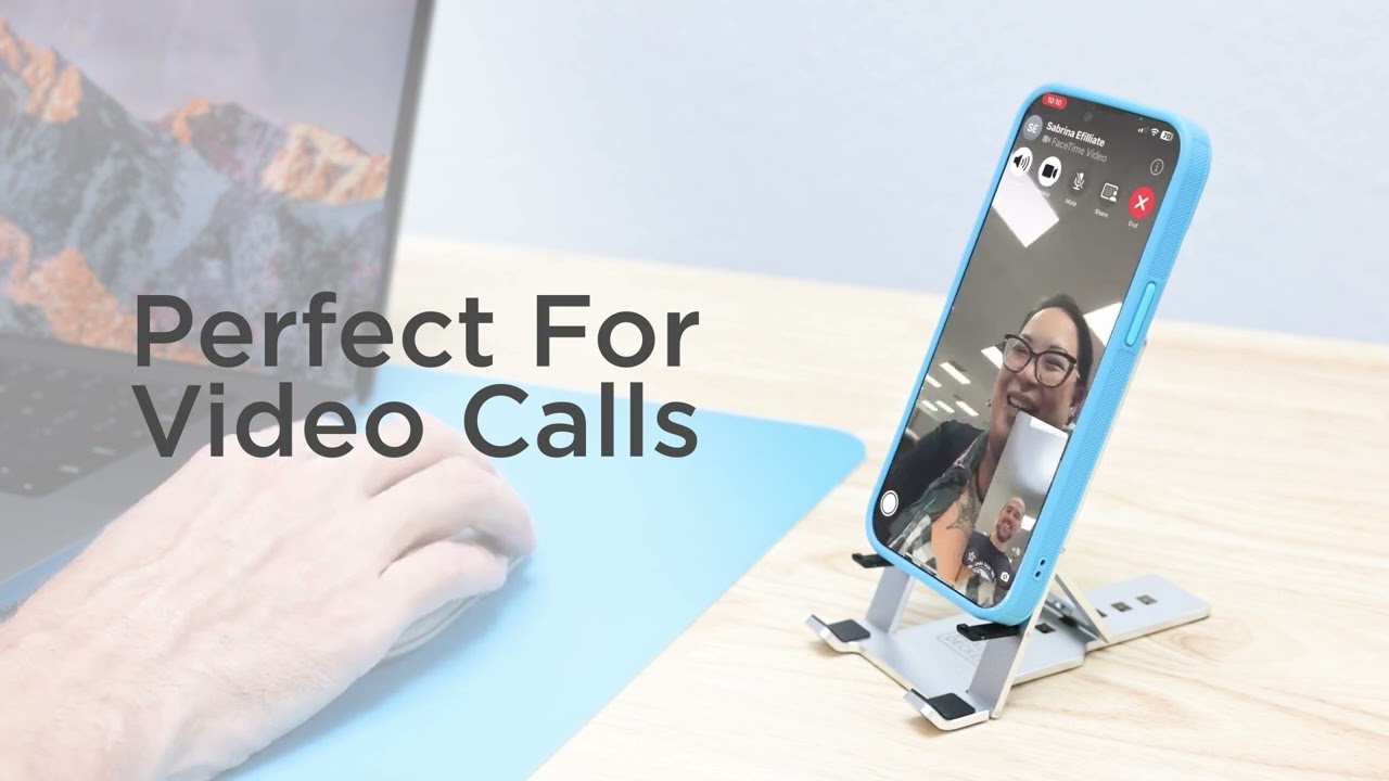 BLACK+DECKER Folding Phone Stand: Perfect for Work, Play, and Travel!📱