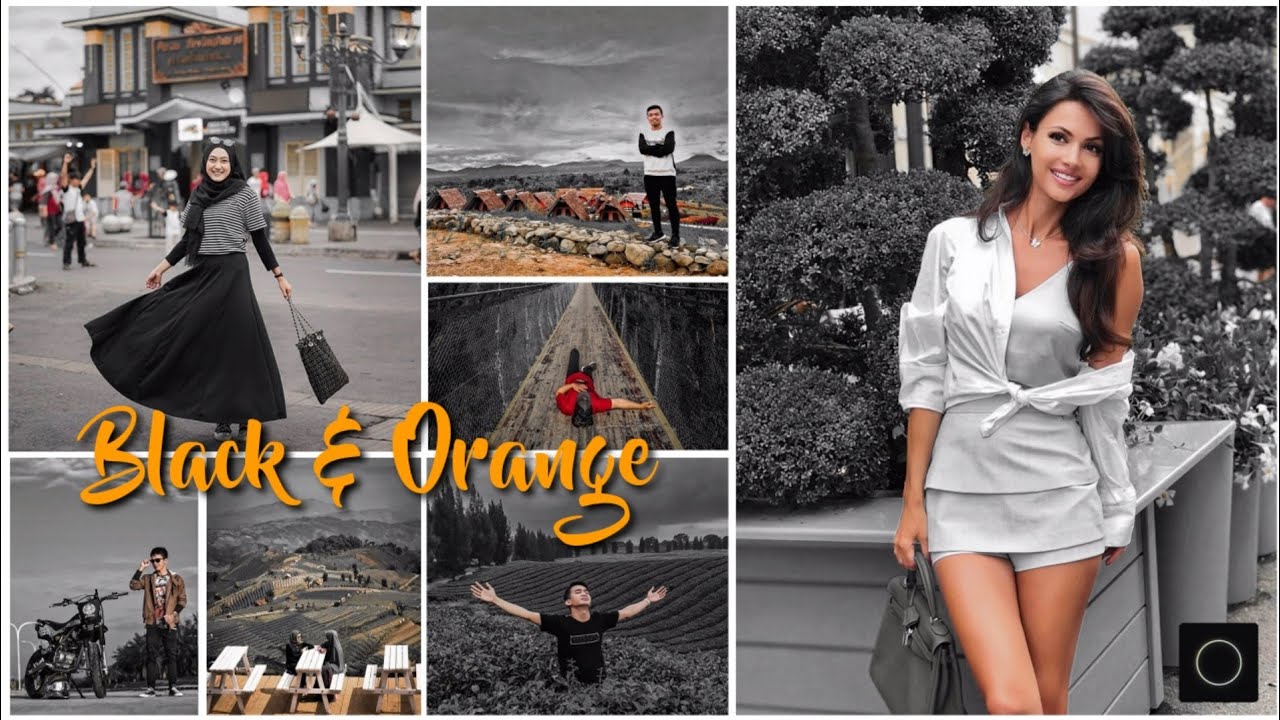 Cara edit foto pakai hp || Black & Orange || Tutorial Polarr