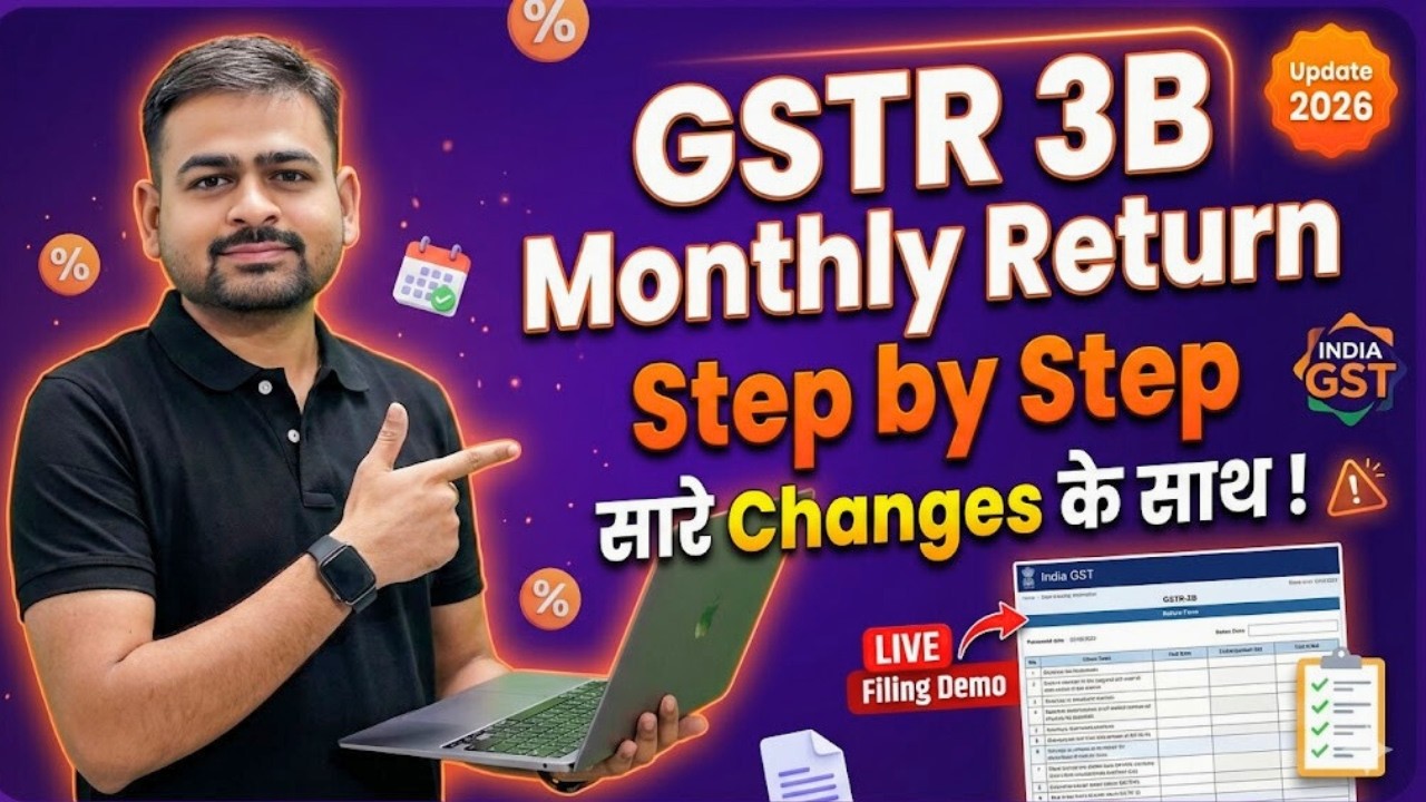 How to File GSTR 3B Monthly Return | GSTR 3b Filing Process Step by Step | GST 3B Return Kaise Bhare