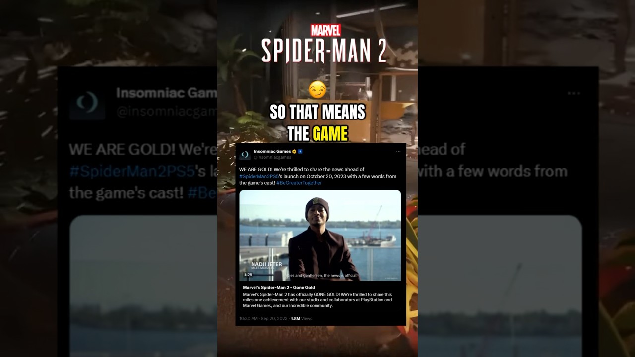 It&rsquo;s Official - Spider-Man 2 PS5 IS GOLD!😱