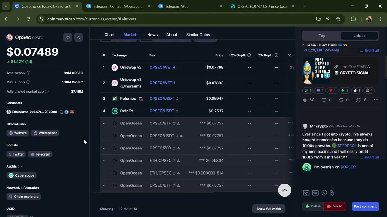 Is OpSec (OPSEC) Token Legit Or a Scam ??