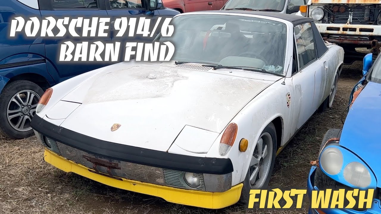 【空冷ポルシェ914】長い間放置されたPorsche914/6を救出し洗車します／PORSCHE914/6 BARN FIND.FIRSTWASH