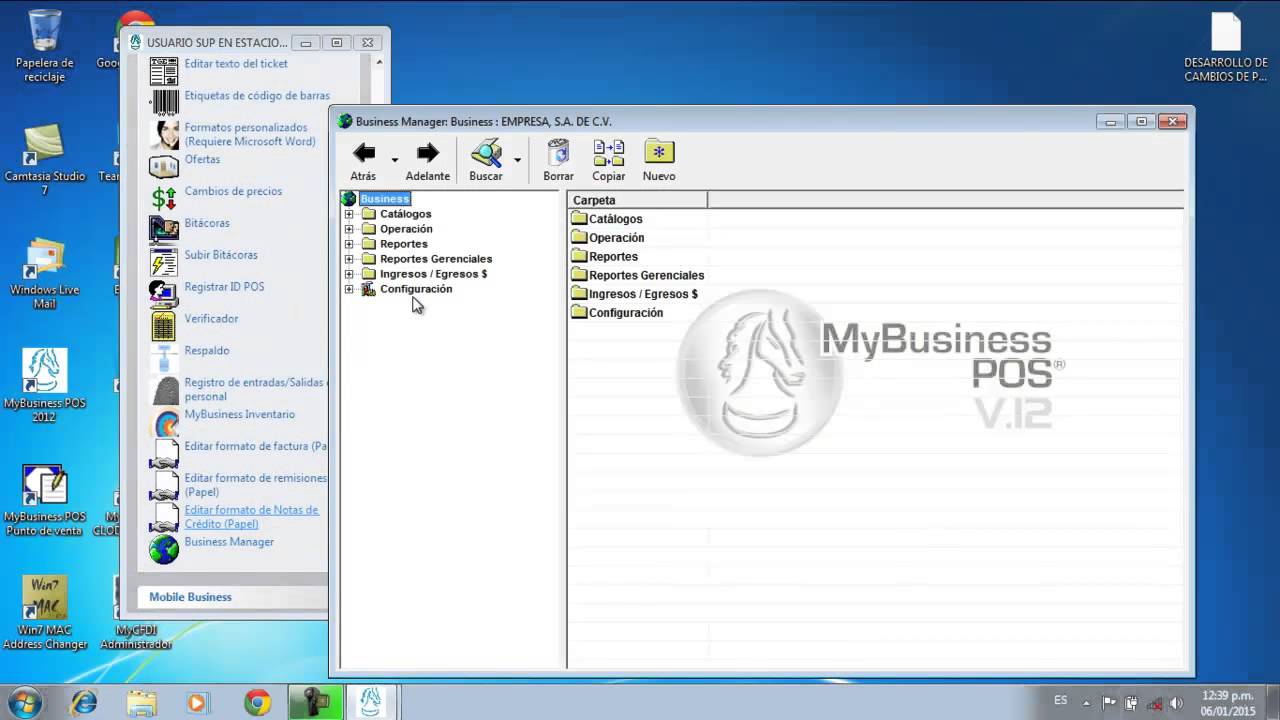 Configuracion inicial de sistema de punto de venta MyBusiness POS