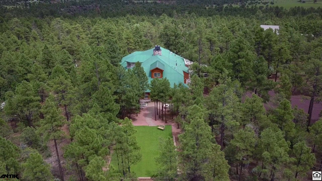 Show Low, AZ Home For Sale: 4 Bed 4.5 Bath Open Floorplan Lodge w/ Loft On 5 Acre Lot!