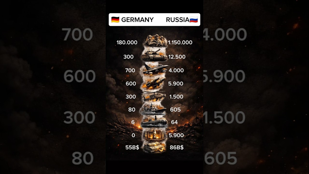 GERMANY vs RUSSIA Military Comparison