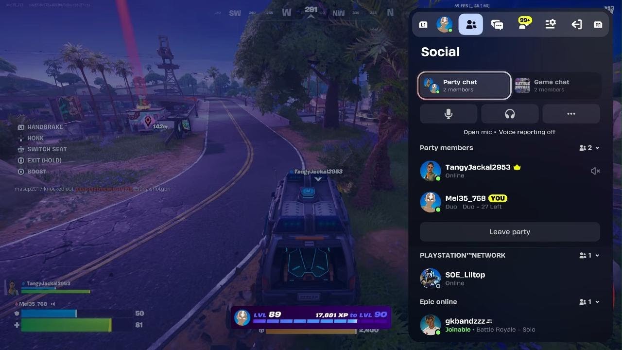 Playing Fortnite