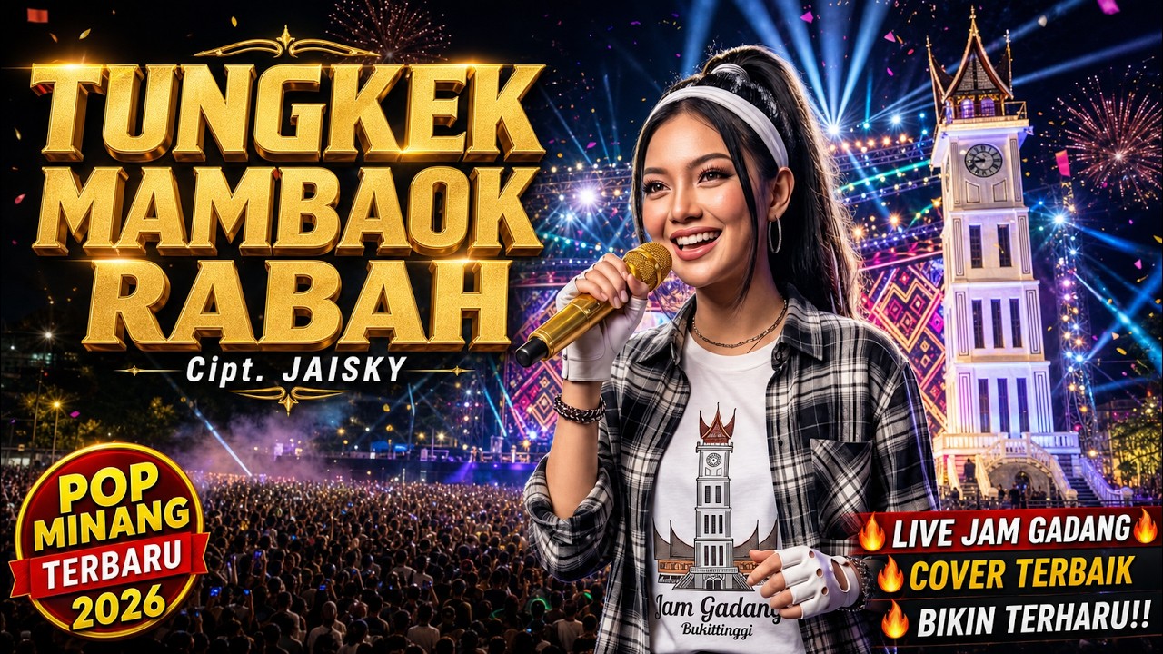 TUNGKEK MAMBAOK RABAH (Cover AI) | FAUZANA | Konser Spektakuler di Jam Gadang | AI Music & Video