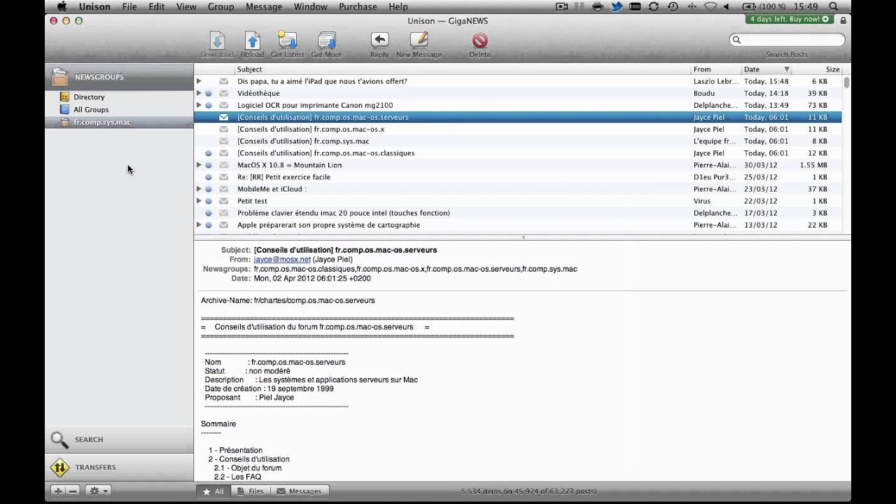 NewsGroup - Comprendre et naviguer dans les groups usenet