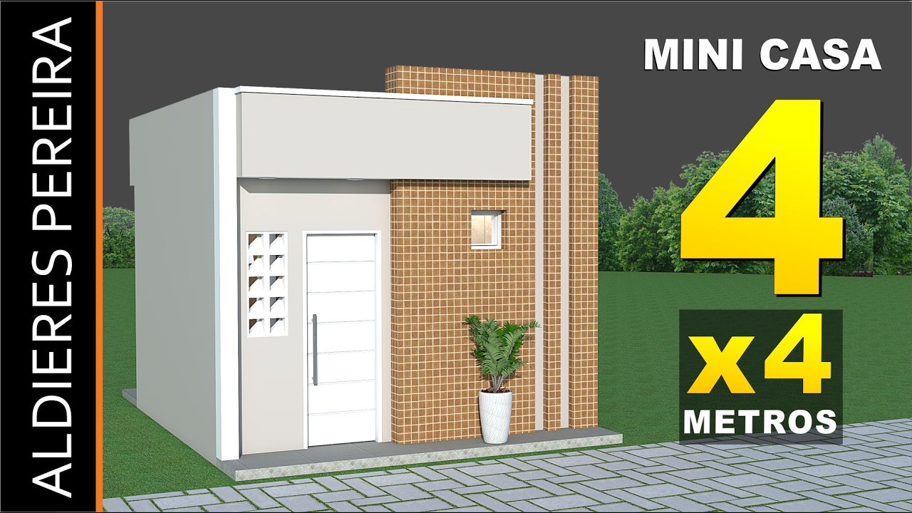 Aprenda a fazer essa mini casa 4X4 metros – Incrível!