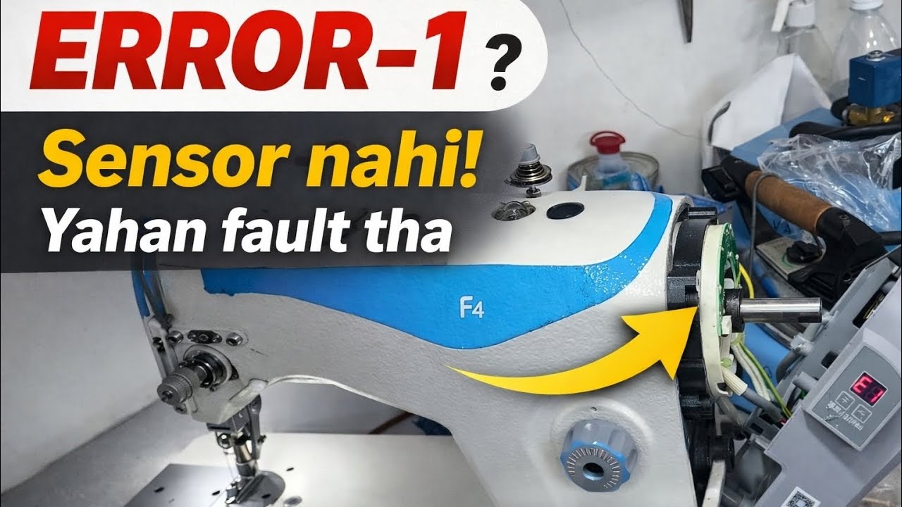 🏆Jack machine F4 error 1#JackF4Error1#JackF4#Error1Solution#SewingMachineRepair#JackSensorProblem