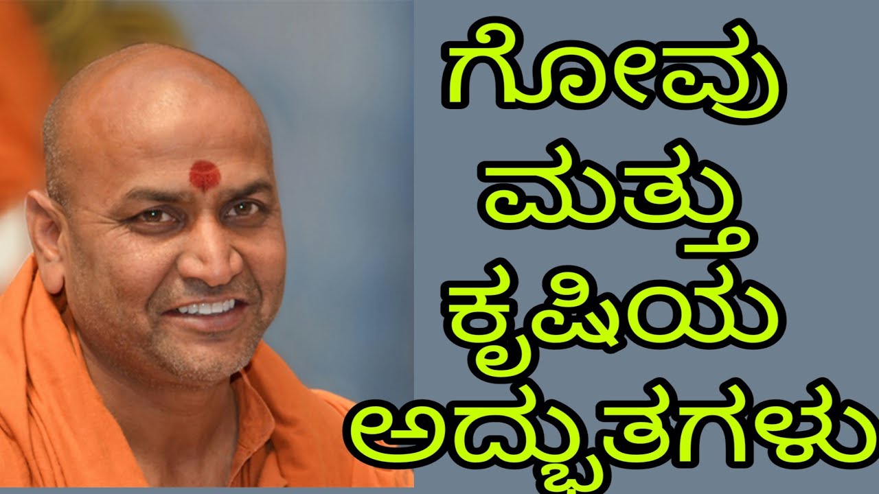 ಗೋ ಮತ್ತು ಕೃಷಿಯಲ್ಲಿನ ಅದ್ಭುತಗಳು - ಕಾಡಸಿದ್ಧೇಶ್ವರ ಸ್ವಾಮೀಜಿ || Gold from Goumutra||
