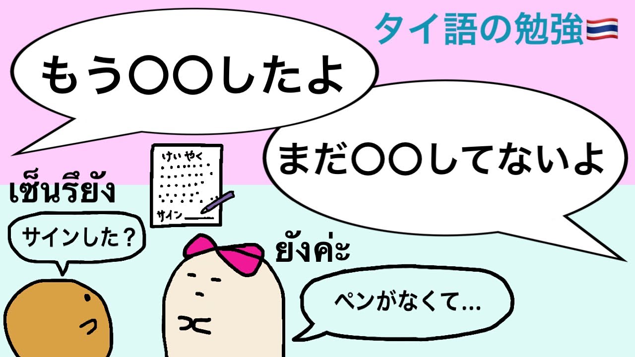 〇〇 ルヤン？(もう〇〇した？)と聞かれた時の答え方　#35